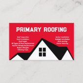 dakbedekkingscontractant | Roofer Red Visitekaartje (Voorkant)