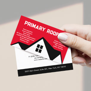 dakbedekkingscontractant Roofer Red Visitekaartje