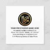 Dakbedekkingspictogrammen Vierkante Visitekaartje (Achterkant)