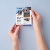 Dakbedekkingsservices op maat flyer (Hand)