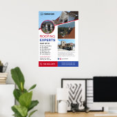 Dakbedekkingsservices op maat poster (Thuiskantoor)