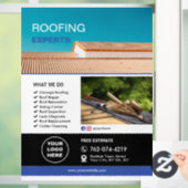 Dakbedekkingsservices op maat raamsticker (Huis)