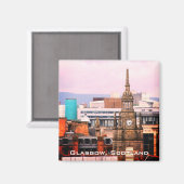 Dakbladen van Glasgow, Schotland, koelkastmagneet Magneet (Voorkant / Achterkant)