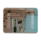 Dakbladen van Marrakech, Marokko Magneet (Horizontaal)