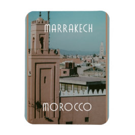 Dakbladen van Marrakech, Marokko Magneet