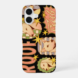 Dakclub / Honden Illustraties iPhone 16 Hoesje