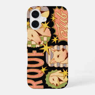 Dakclub / Honden Illustraties iPhone 16 Hoesje