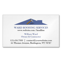 dakconstructie magnetisch visitekaartje