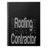 Dakcontractant extraordinaire notitieboek (Voorkant)