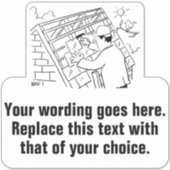 Dakcontractant of reserveringsservice sticker (Voorkant)