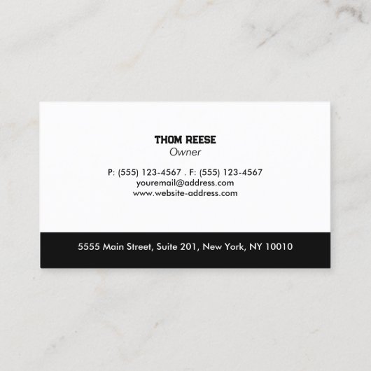 Dakcontractant | Roofer Visitekaartje (Achterkant)