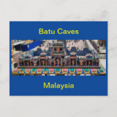 Dakdecoratie met beeldhouwwerken in Batu Caves Briefkaart (Voorkant)