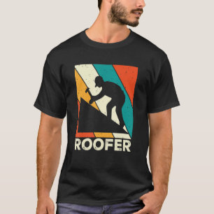 Dakdekker Dakbedekking Dakcontractor Bouwarbeider T-shirt