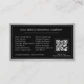 Dakdekker Dakbedekkingsdienst QR-code Aannemer Visitekaartje (Achterkant)