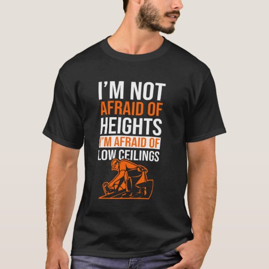 Dakdekker leidekker dakwerker bouwvakker ontwerp t-shirt (Voorkant)