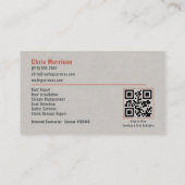 Dakdekker QR-code Professioneel Visitekaartje (Achterkant)