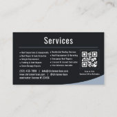 Dakdekker QR-code Visitekaartje (Achterkant)