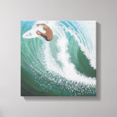 dakdekker, surfer de hemel canvas afdruk (Voorkant)