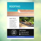 Dakdekkers Diensten Op Maat Raamsticker (Vel 3)