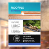 Dakdekkers Diensten Op Maat Raamsticker (Vel 2)