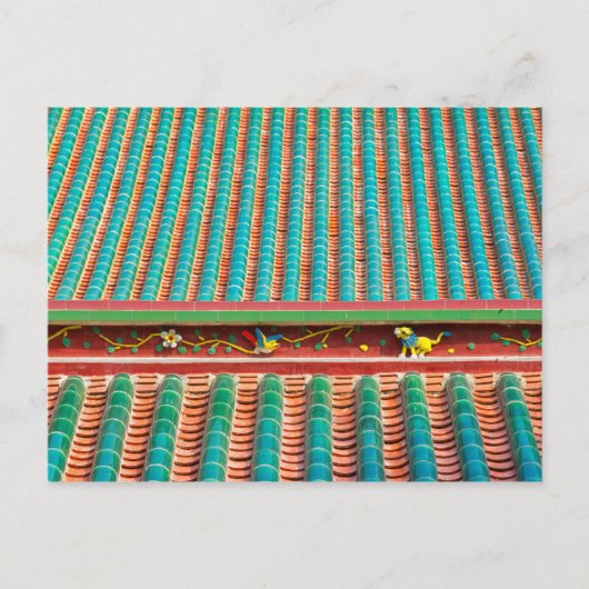 Dakdetail van South Putuo-tempel Briefkaart (Voorkant)