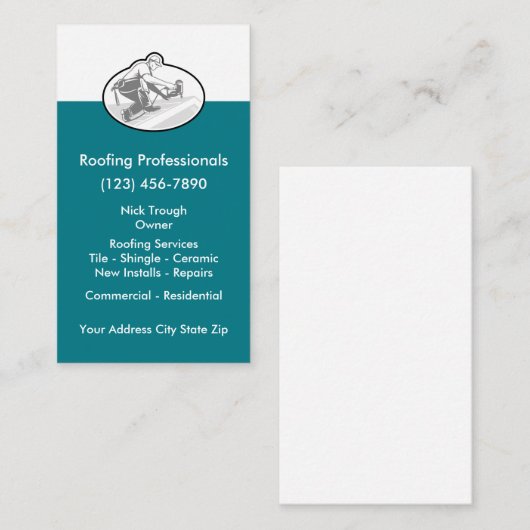 Dakdiensten Visitekaartje (Voorkant / Achterkant)