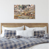 Daken in Siena canvas print (Insitu (Slaapkamer))