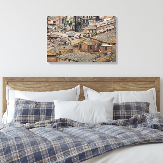 Daken in Siena canvas print (Insitu (Slaapkamer))