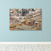 Daken in Siena canvas print (Insitu (Houten vloer))