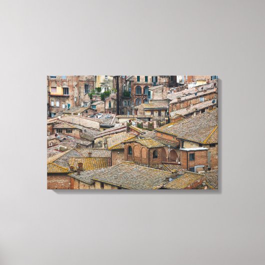Daken in Siena canvas print (Voorkant)