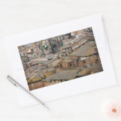 Daken in Siena rechthoekige foto sticker (Envelop)