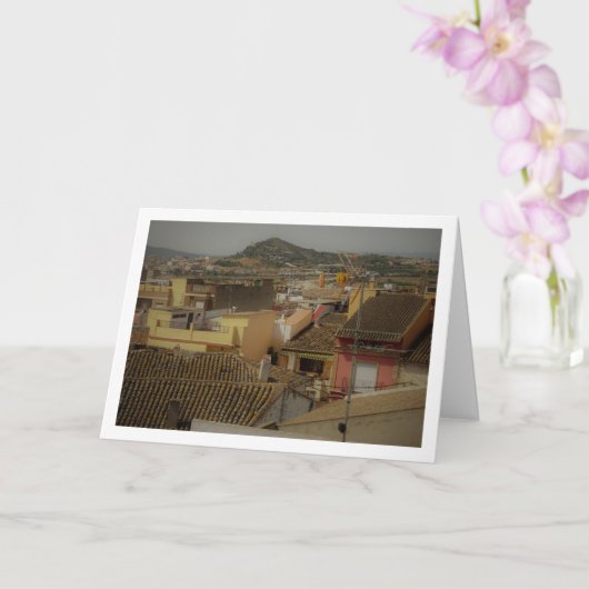 Daken van Benisanó Town, Valencia, Spanje Kaart (Orchidee)