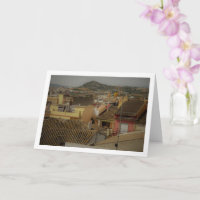 Daken van Benisanó Town, Valencia, Spanje