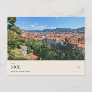 Daken van Nice vanaf Castle Hill Briefkaart