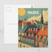 Daken van Parijs Briefkaart (Voorkant / Achterkant)