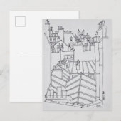 Daken van Parijs, Frankrijk Briefkaart (Voorkant / Achterkant)