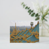 Daken van Shwedagon Pagode, Yangon, Myanmar Briefkaart (Staand voorkant)