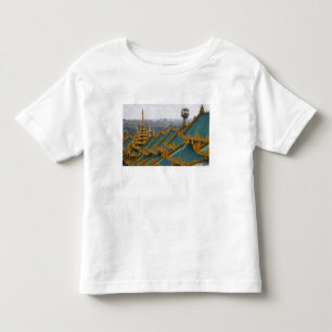 Daken van Shwedagon Pagode, Yangon, Myanmar Kinder Shirts