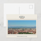 Daken van Sofia onder Vitosha Briefkaart (Voorkant / Achterkant)