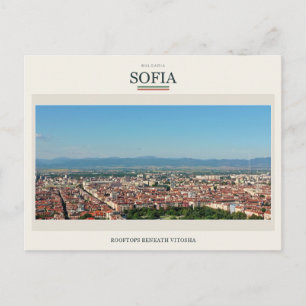 Daken van Sofia onder Vitosha Briefkaart