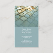 Dakfoto voor dakbedekking en -rooster visitekaartje (Achterkant)