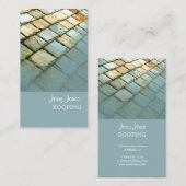 Dakfoto voor dakbedekking en -rooster visitekaartje (Voorkant / Achterkant)