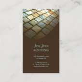 Dakfoto voor dakbedekking en -rooster visitekaartje (Achterkant)