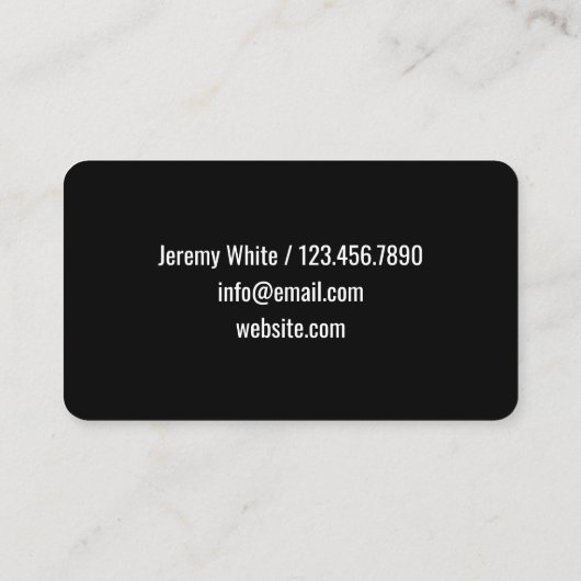 dakgoot visitekaartje (Achterkant)