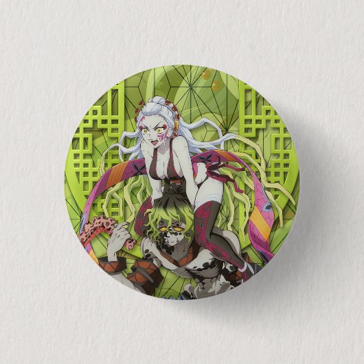 Daki en Gyutaro Bovenmaan 6 Ronde Button 3,2 Cm (Voorkant)