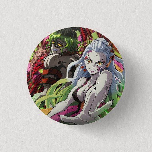 Daki en Gyutaro Bovenmaan 6 Ronde Button 3,2 Cm (Voorkant)