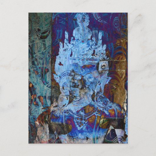 Dakini-uitstraling Blauwe Dromer Briefkaart (Voorkant)