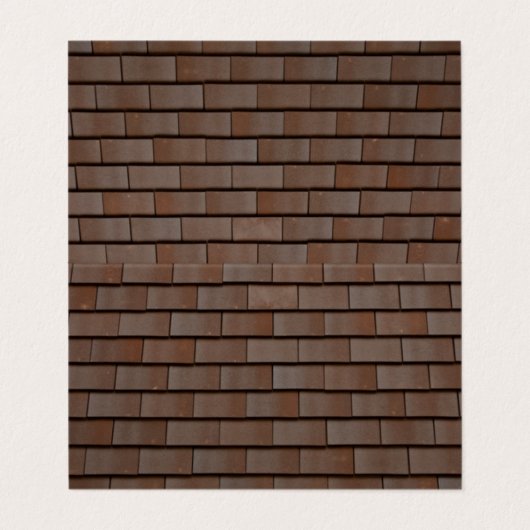 dakkaping, gevouwen visitekaartje (Buitenkant ongevouwen)