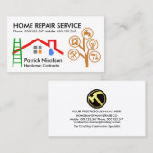 Dakladder constructie gereedschappen boom visitekaartje (Voorkant / Achterkant)