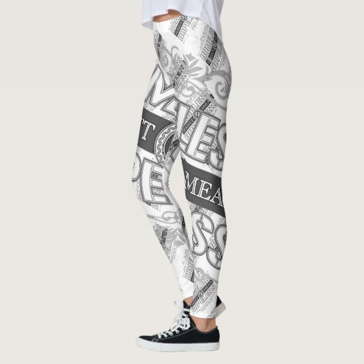 Dakloos betekent niet hopeloos B&W Leggings (Links)